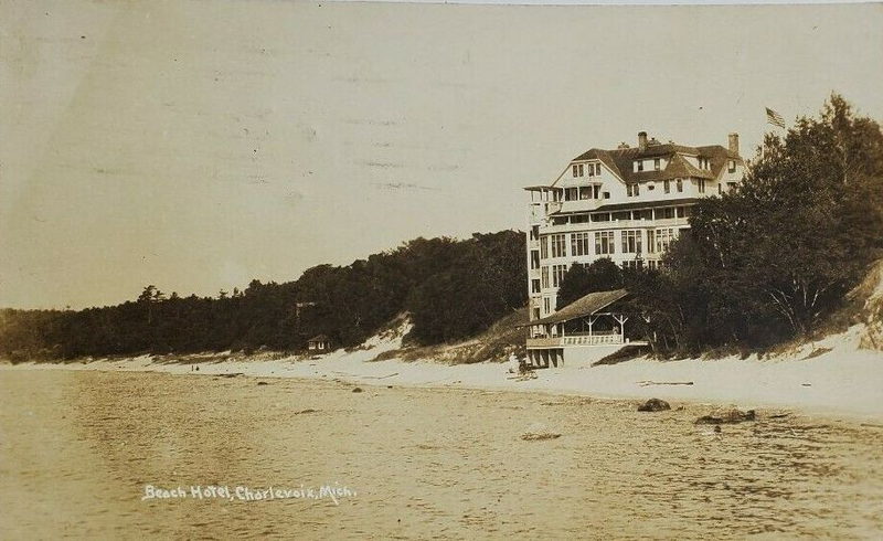 Beach Hotel - Vintage Postcard (newer photo)